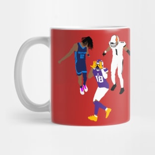 Justin Jefferson x Ja Morant x Jamarr chase GRIDDY Mug